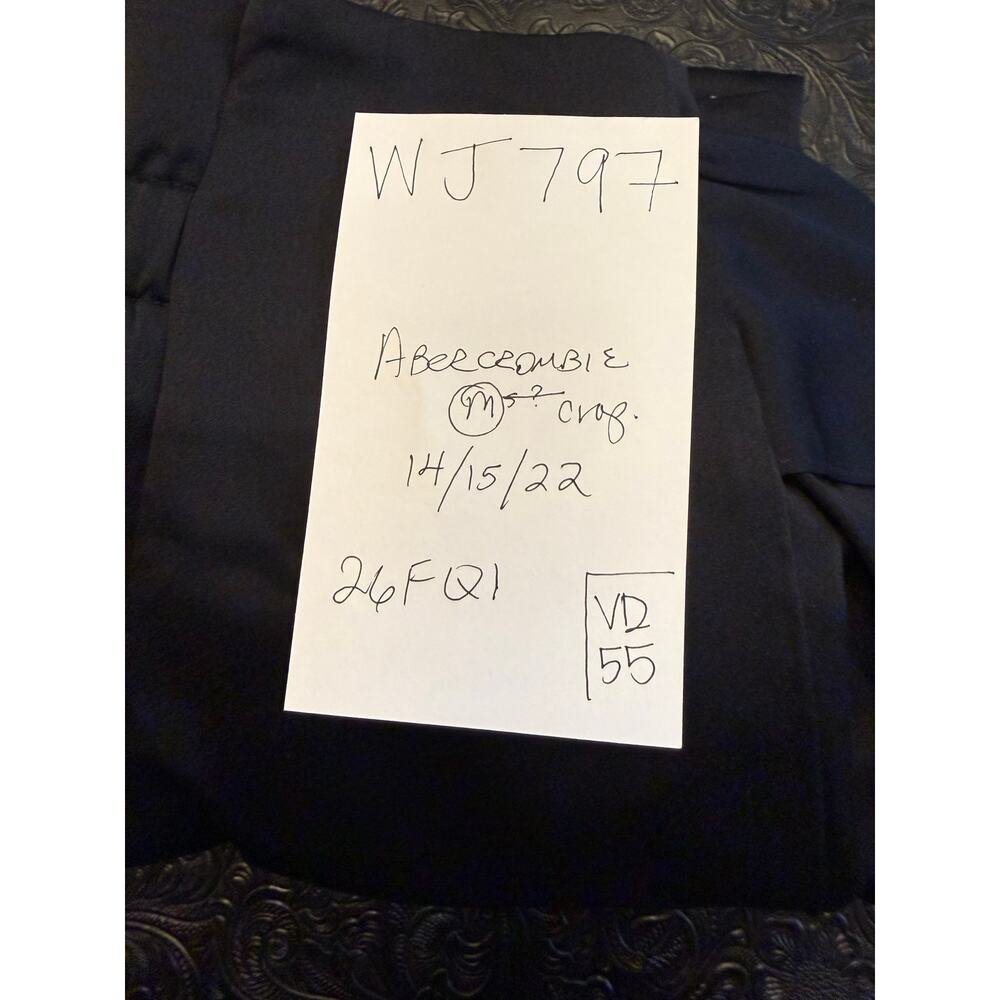 Abercrombie & Fitch Wide Leg Pants Women's Medium Tie Waist Crop - Picture 3 of 6